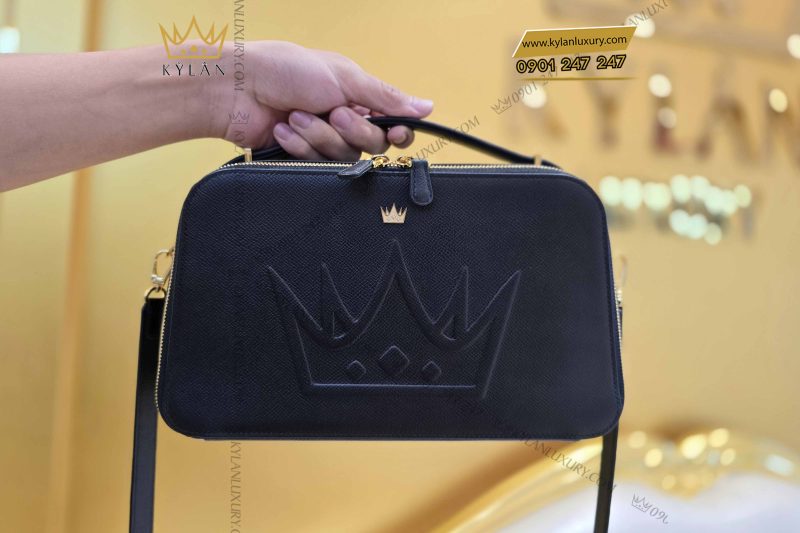 Túi Clutch KyLan Signature da Epsom mix da cá Alligator