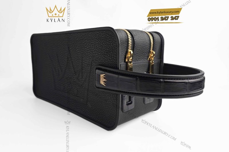 Túi KyLan Golf da Togo mix da Alligator đính logo vương miện