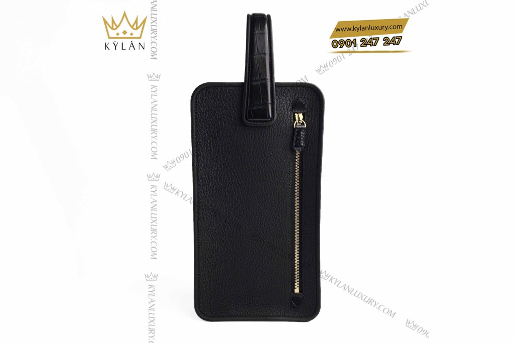 Kỳ Lân Luxury tui kylan golf da togo mix da alligator dinh logo vuong mien 5 Túi KyLan Golf da Togo mix da Alligator đính logo vương miện