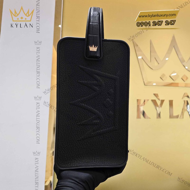 Túi KyLan Golf da Togo mix da Alligator đính logo vương miện