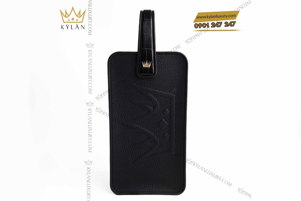 Kỳ Lân Luxury tui kylan golf da togo mix da alligator dinh logo vuong mien 8 Túi KyLan Golf da Togo mix da Alligator đính logo vương miện