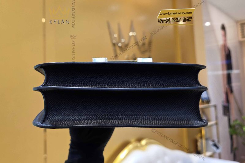 Túi xách nữ da Epsom đính logo chữ H kim cương