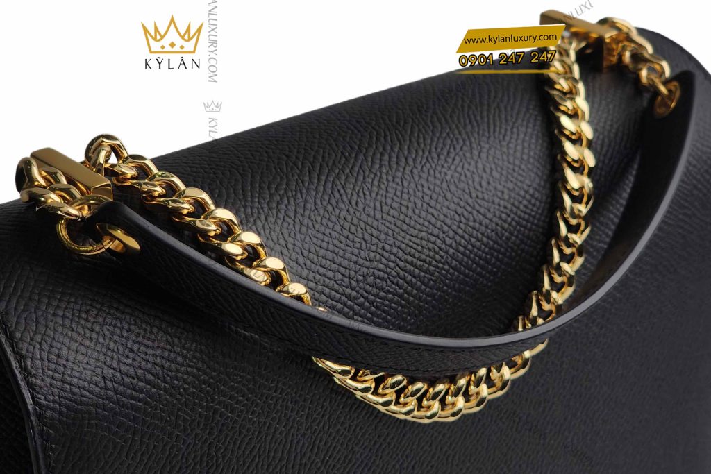 Kỳ Lân Luxury tui xach nu da epsom dinh logo chu h kim cuong 3 Túi xách nữ da Epsom đính logo chữ H kim cương