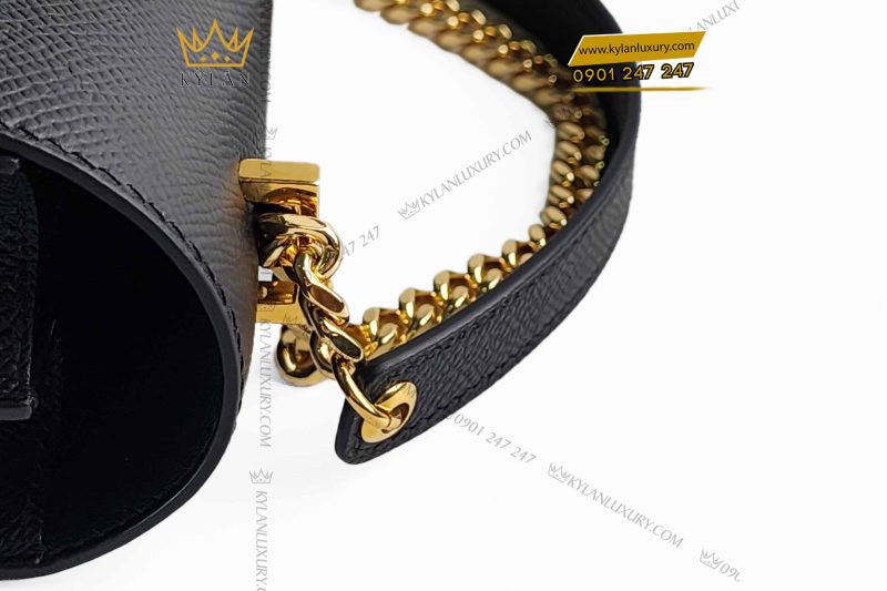 Túi xách nữ da Epsom đính logo chữ H kim cương