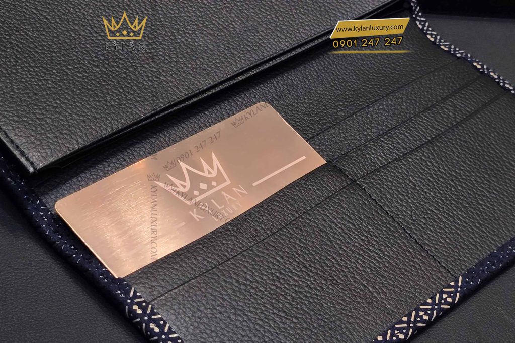 Kỳ Lân Luxury vi da hoa tiet don gian 3 Ví da họa tiết đơn giản
