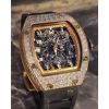 Kỳ Lân Luxury 1 9 Richard Mille RM 17-01 Tourbillon Diamonds có vàng hồng 18k