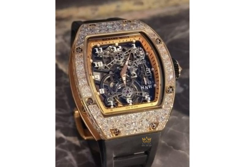 Richard Mille RM 17-01 Tourbillon Diamonds có vàng hồng 18k