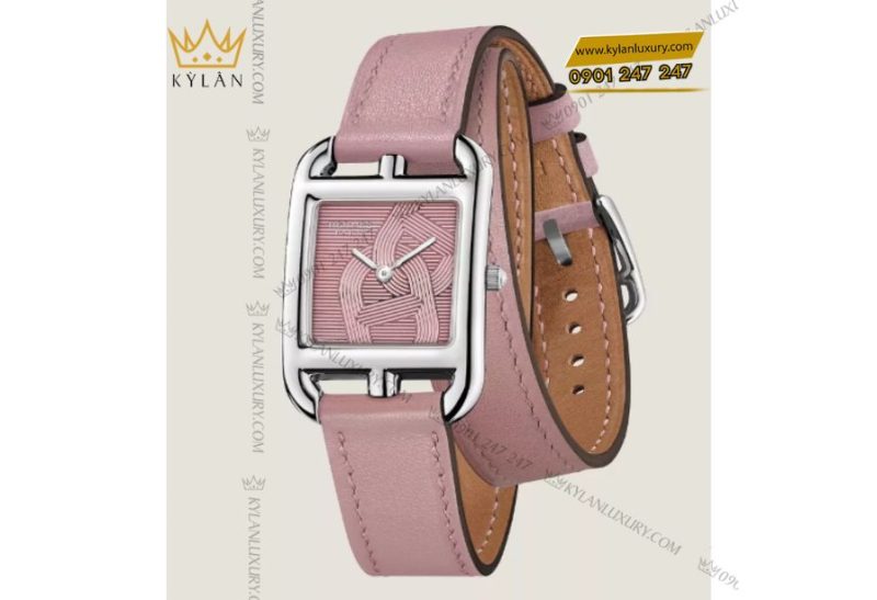bộ máy quartz Thụy Sĩ cao cấp, được Hermès kiểm định nghiêm ngặt về độ chính xác. Với công nghệ tiết kiệm năng lượng tiên tiến, mỗi lần thay pin có thể sử dụng liên tục trong 3-5 năm. Sai số cực nhỏ (±15 giây/tháng)