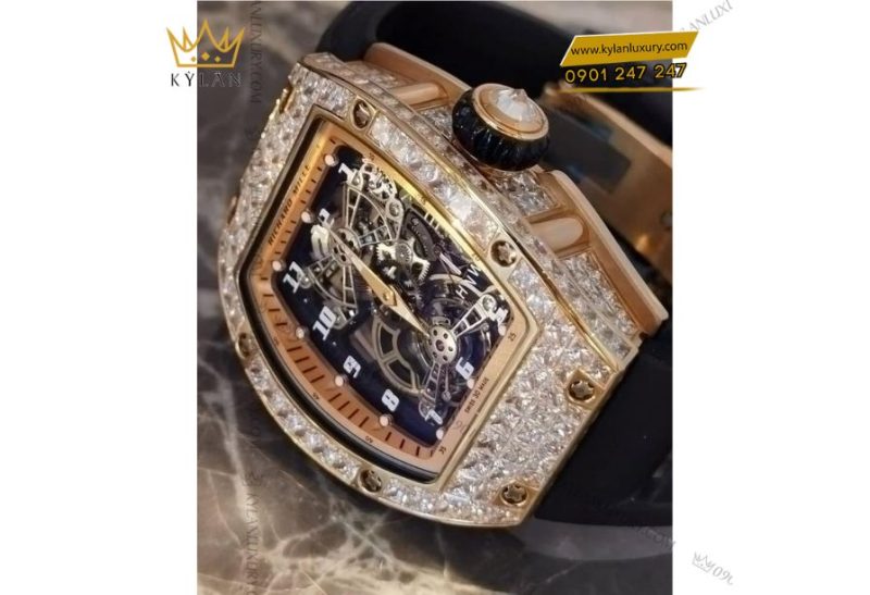 Richard Mille RM 17-01 Tourbillon Diamonds có vàng hồng 18k