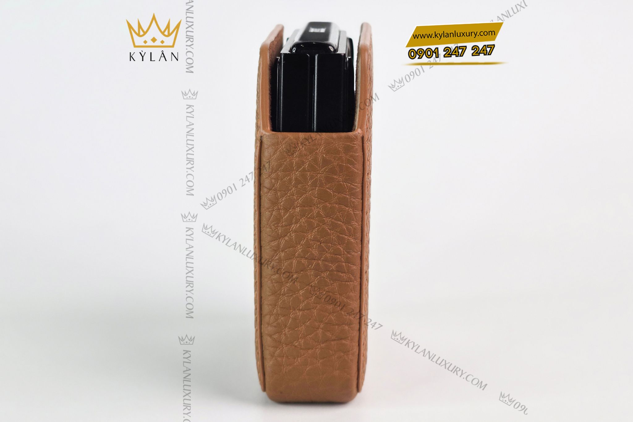 Kỳ Lân Luxury Bao da dien thoai Vertu Ironflip da Togo mau nau 10 Bao da điện thoại Vertu Ironflip da Togo màu nâu