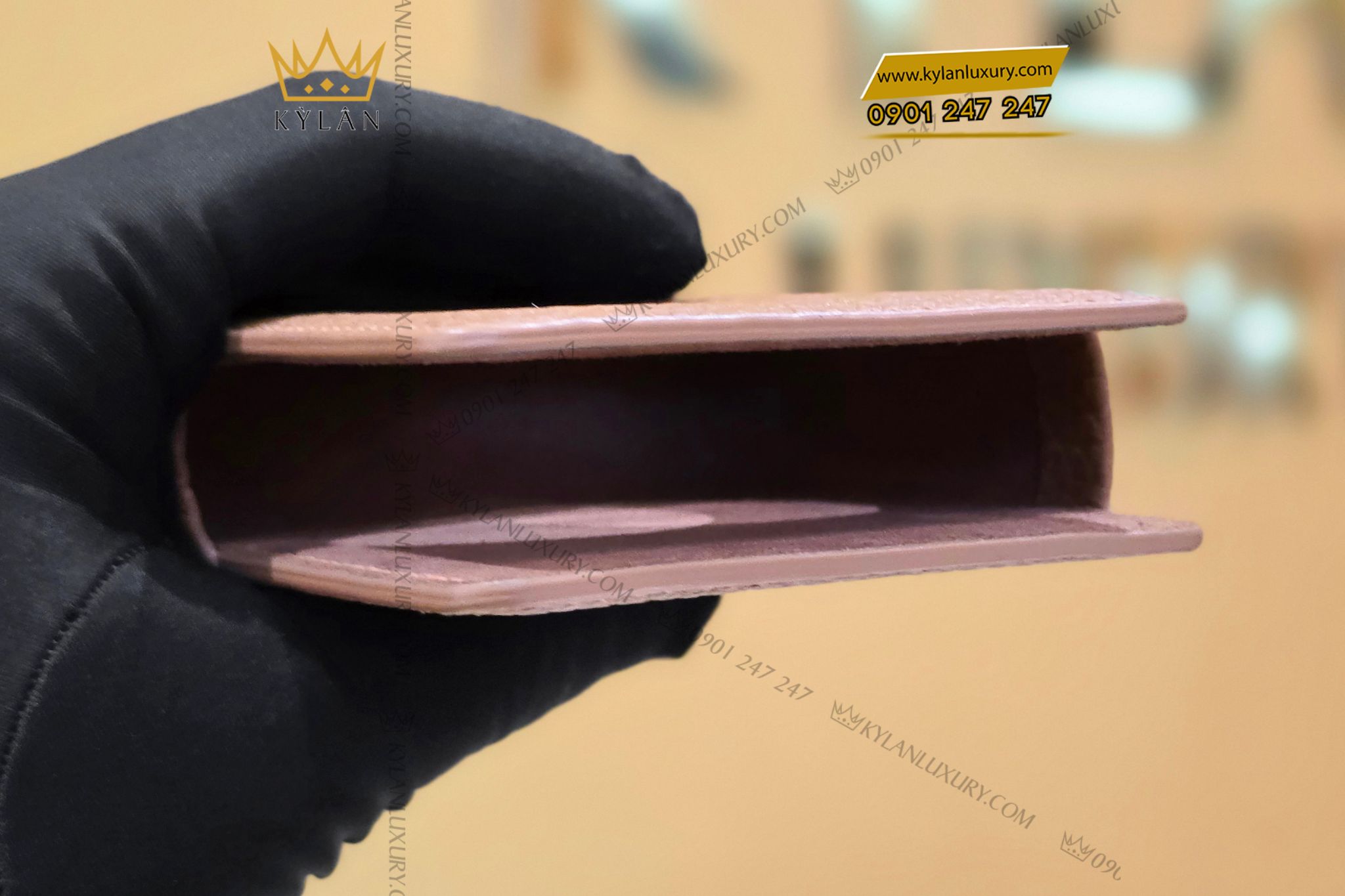 Kỳ Lân Luxury Bao da dien thoai Vertu Ironflip da Togo mau nau 4 Bao da điện thoại Vertu Ironflip da Togo màu nâu