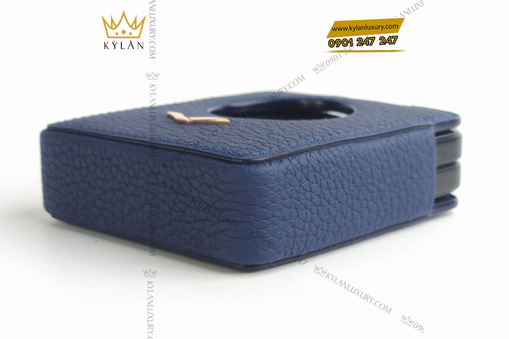 Kỳ Lân Luxury Bao da dien thoai man hinh gap Vertu Ironflip da Togo mau xanh blue 10 Bao da điện thoại màn hình gập Vertu Ironflip da Togo màu xanh blue