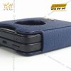 Bao da điện thoại màn hình gập Vertu Ironflip da Togo màu xanh blue