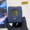 Bao da điện thoại màn hình gập Vertu Ironflip da Togo màu xanh blue