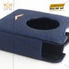 Bao da điện thoại màn hình gập Vertu Ironflip da Togo màu xanh blue