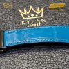 Dây đồng hồ Hublot da cá màu xanh