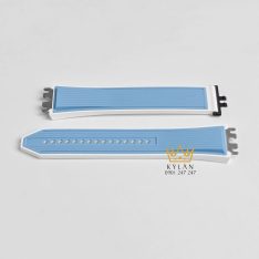 Dây đồng hồ Hublot dây cao su màu xanh