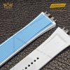 Dây đồng hồ Hublot dây cao su màu xanh