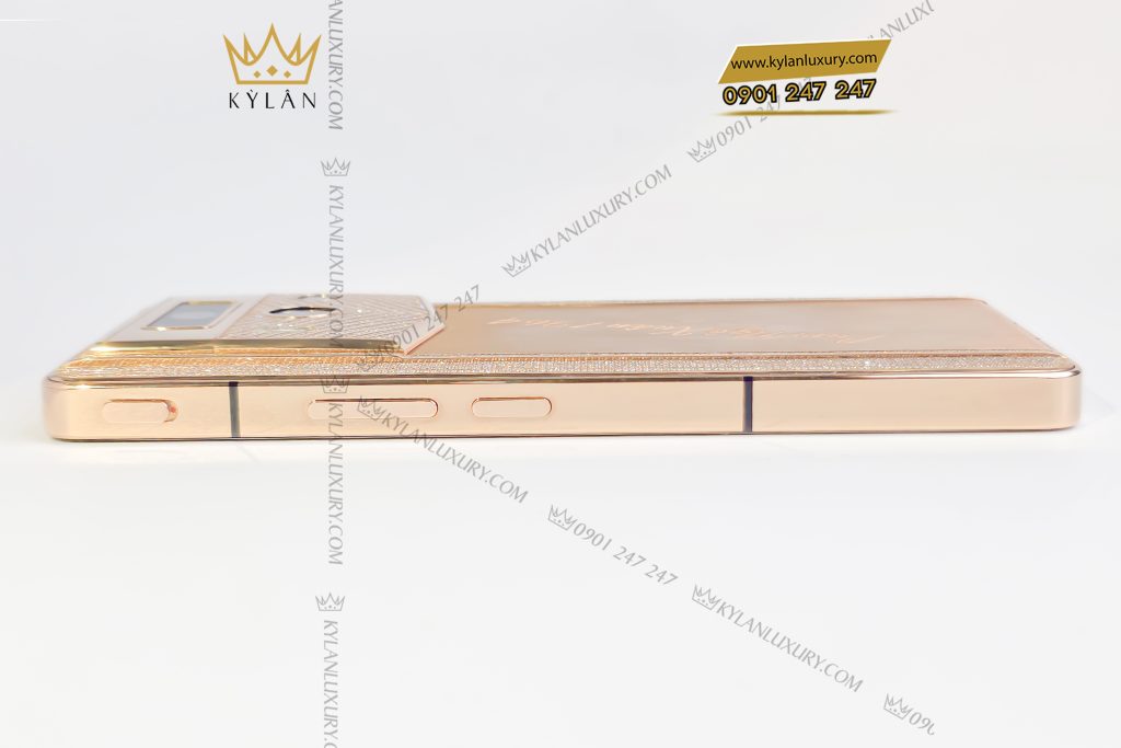 Kỳ Lân Luxury Dien thoai Metavertu 2 custom vang nguyen khoi Au750 dinh kim cuong 5 Điện thoại Metavertu 2 custom vàng nguyên khối Au750 đính kim cương