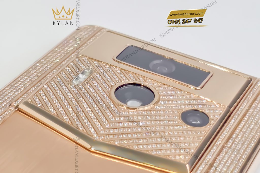 Kỳ Lân Luxury Dien thoai Metavertu 2 custom vang nguyen khoi Au750 dinh kim cuong 9 Điện thoại Metavertu 2 custom vàng nguyên khối Au750 đính kim cương