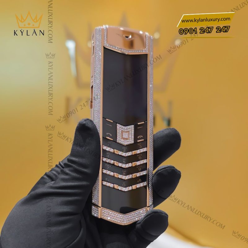 Điện thoại Vertu Signature S Gold Ziczac Mix Diamonds G63