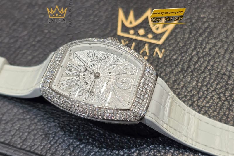 Đồng hồ Franck Muller Vanguard Lady White Full Diamond V32 QZ
