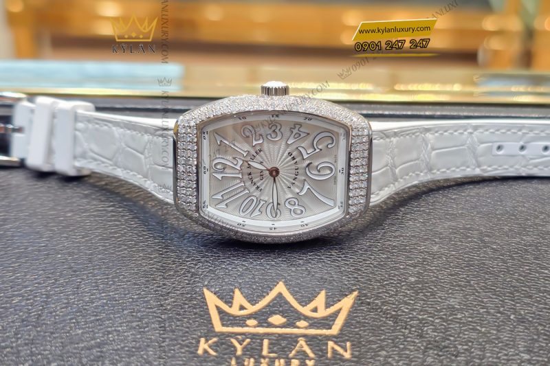 Đồng hồ Franck Muller Vanguard Lady White Full Diamond V32 QZ