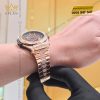 Đồng hồ Hublot Big Bang Sang Bleu King Gold Pave custom dây LDH 39mm