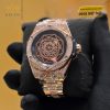 Đồng hồ Hublot Big Bang Sang Bleu King Gold Pave custom dây LDH 39mm