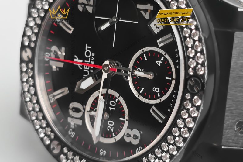 Đồng hồ Hublot BigBang Chronograph Black Magic Ceramic Diamonds 41mm