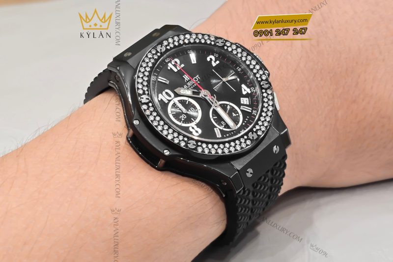 Đồng hồ Hublot BigBang Chronograph Black Magic Ceramic Diamonds 41mm