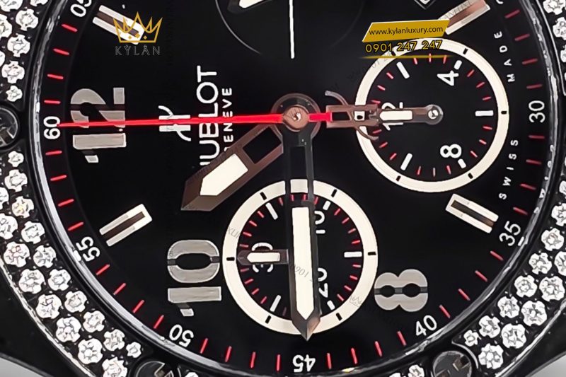 Đồng hồ Hublot BigBang Chronograph Black Magic Ceramic Diamonds 41mm