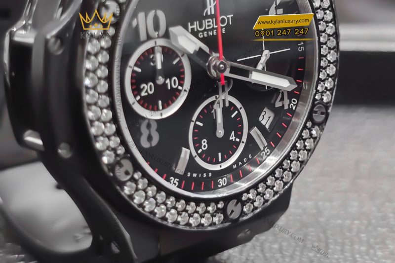 Đồng hồ Hublot BigBang Chronograph Black Magic Ceramic Diamonds 41mm