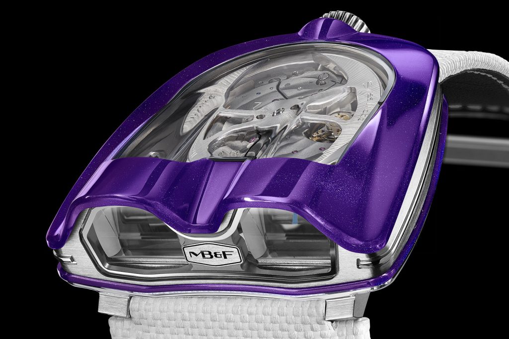 Kỳ Lân Luxury Dong ho MBampF HM8 Mark 2 Purple 3 Đồng hồ MB&F HM8 Mark 2 Purple