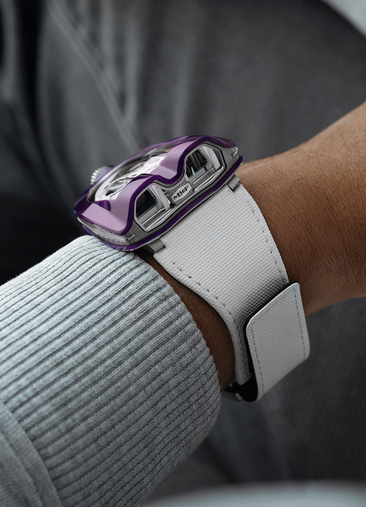 Kỳ Lân Luxury Dong ho MBampF HM8 Mark 2 Purple 5 Đồng hồ MB&F HM8 Mark 2 Purple