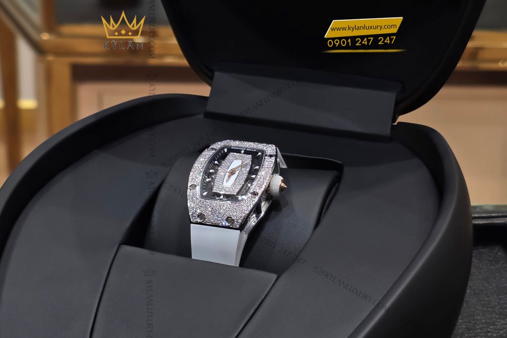 Kỳ Lân Luxury Dong ho Richard Mille RM 07 01 White Gold Diamond Pave 10 Đồng hồ Richard Mille RM 07-01 White Gold Diamond Pave