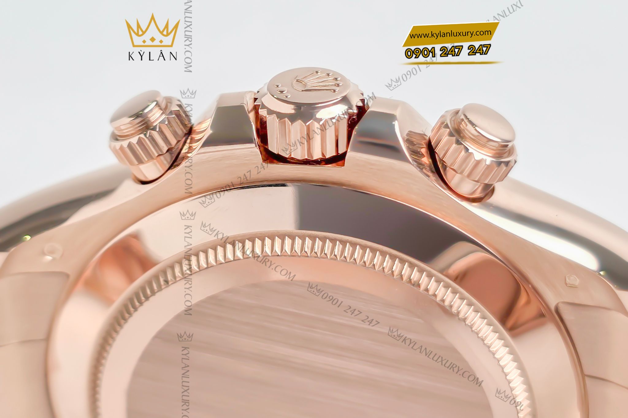 Kỳ Lân Luxury Dong ho Rolex Cosmograph Daytona 116505 0012 Everose Gold 15 Đồng hồ Rolex Cosmograph Daytona 116505-0012 Everose Gold mặt Sundust