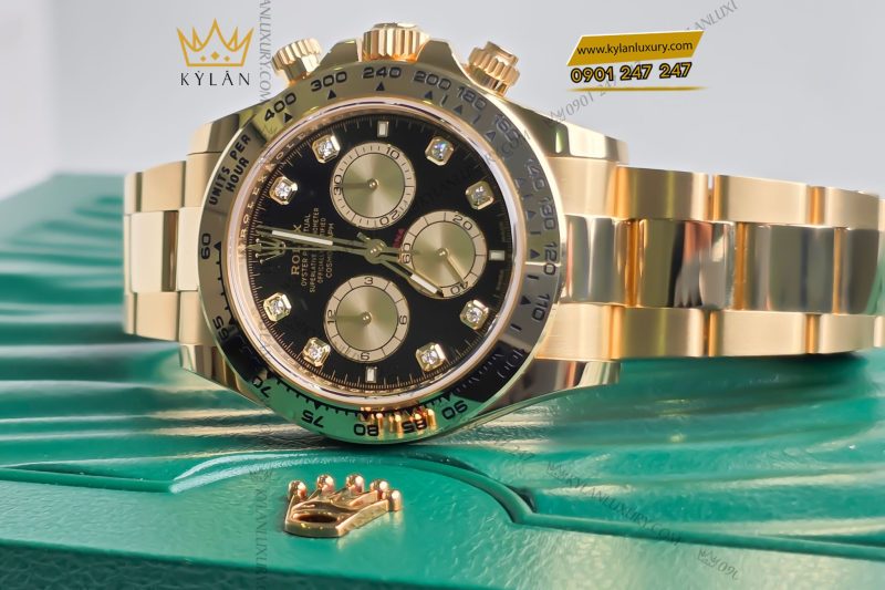 Đồng hồ Rolex Cosmograph Daytona 126508-0003 Yellow Gold mặt đen vàng