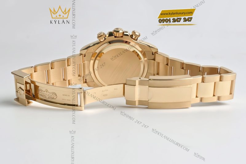 Đồng hồ Rolex Cosmograph Daytona 126508-0003 Yellow Gold mặt đen vàng