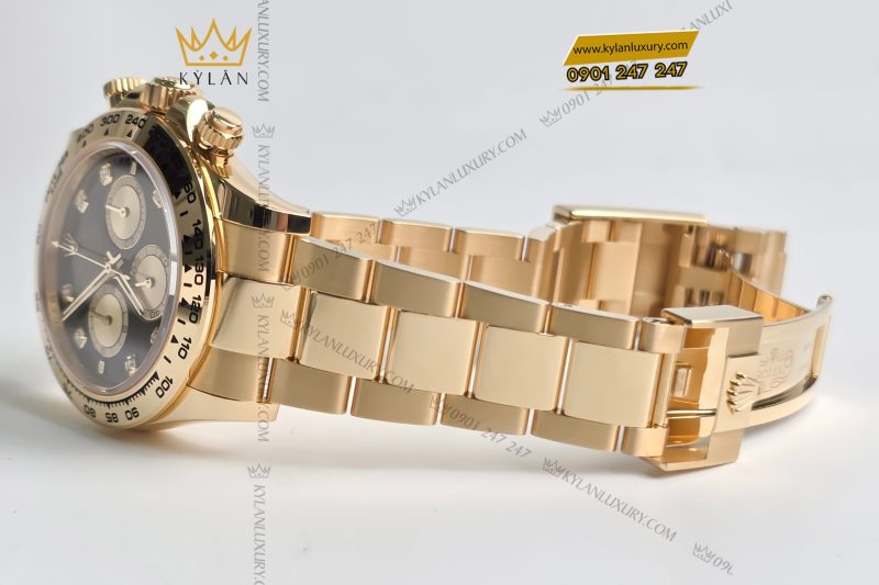 Đồng hồ Rolex Cosmograph Daytona 126508-0003 Yellow Gold mặt đen vàng