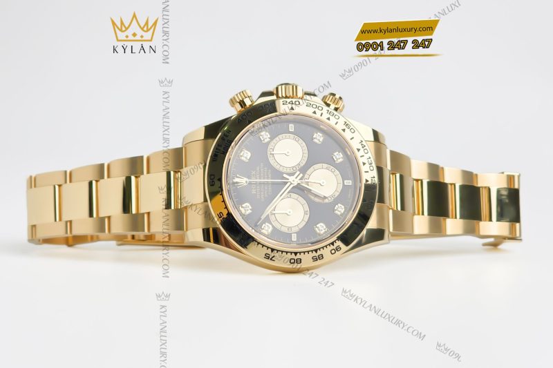 Đồng hồ Rolex Cosmograph Daytona 126508-0003 Yellow Gold mặt đen vàng