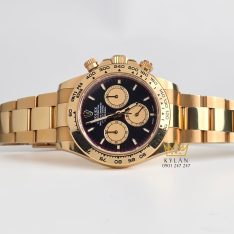 Đồng hồ Rolex Cosmograph Daytona 40 126508-0002 mặt đen vàng Champagne