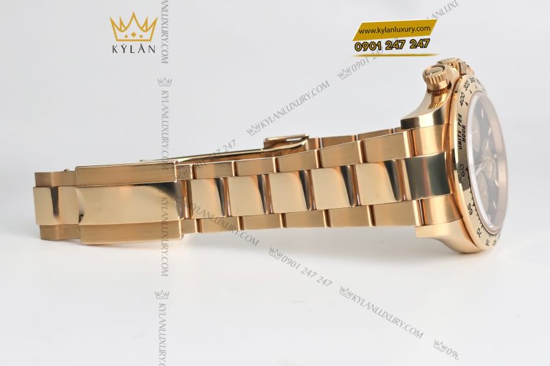 Đồng hồ Rolex Cosmograph Daytona 40 126508-0002 mặt đen vàng Champagne
