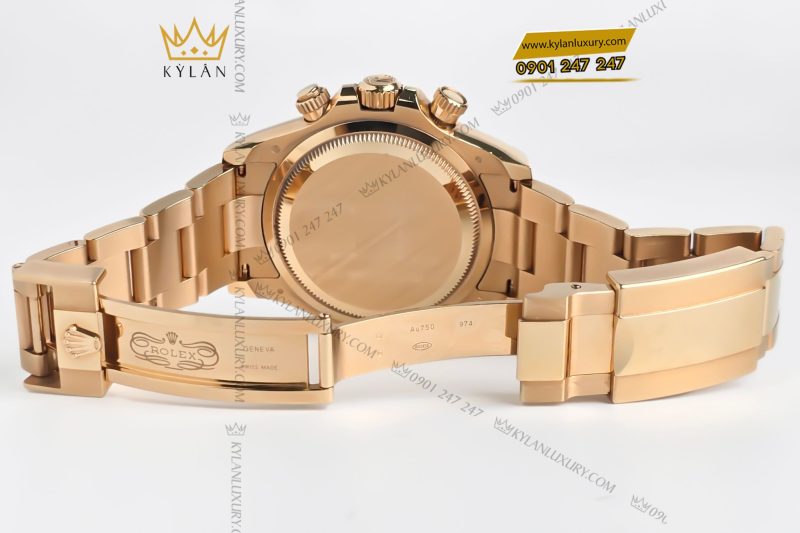 Đồng hồ Rolex Cosmograph Daytona 40 126508-0002 mặt đen vàng Champagne