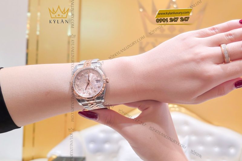 Đồng hồ Rolex Datejust 36 116231 mặt số vi tính hồng