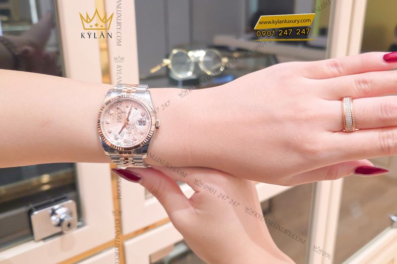 Đồng hồ Rolex Datejust 36 116231 mặt số vi tính hồng