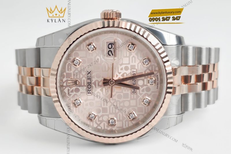 Đồng hồ Rolex Datejust 36 116231 mặt số vi tính hồng
