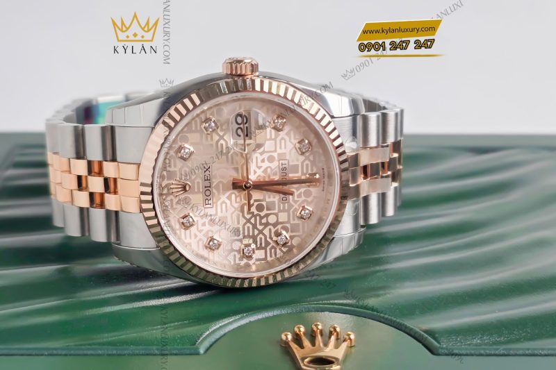 Đồng hồ Rolex Datejust 36 116231 mặt số vi tính hồng