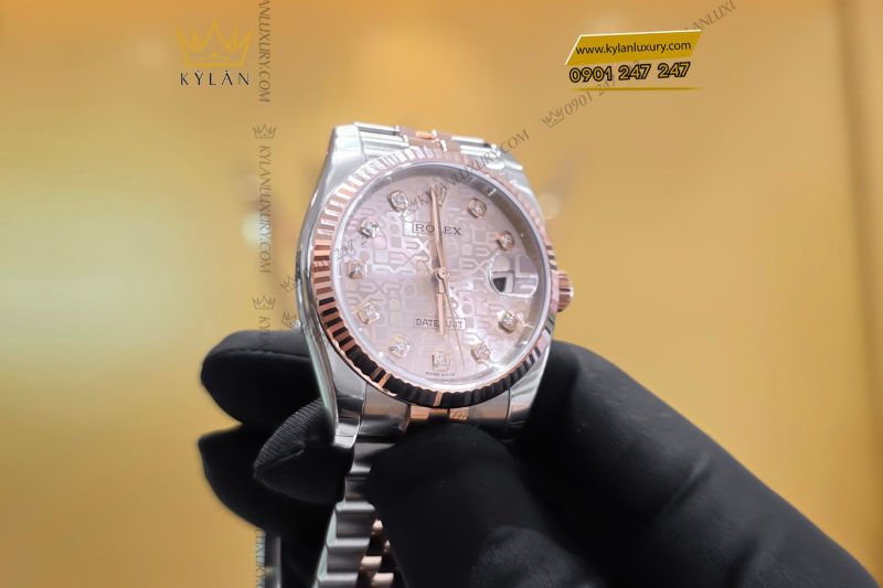 Đồng hồ Rolex Datejust 36 116231 mặt số vi tính hồng
