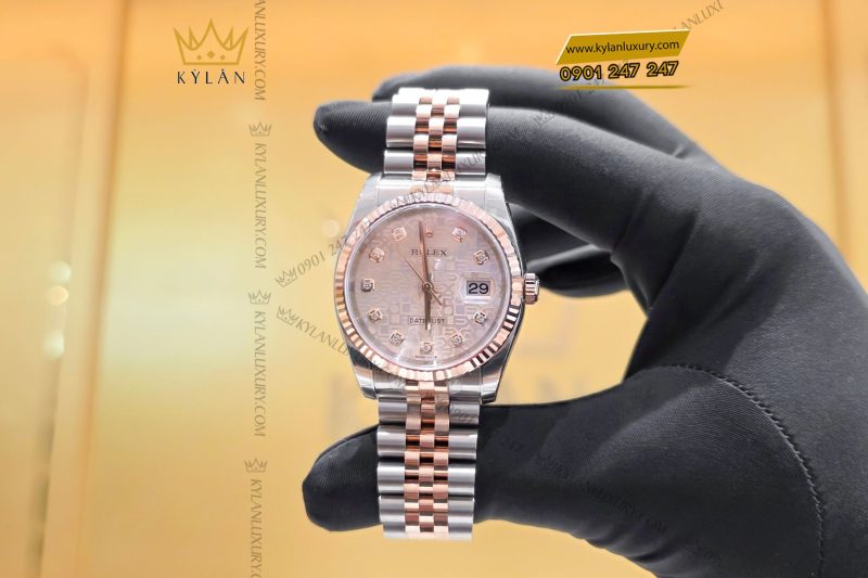 Đồng hồ Rolex Datejust 36 116231 mặt số vi tính hồng